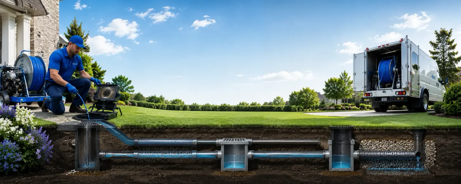 Outdoor drain cleaning information for Mcleansville, NC